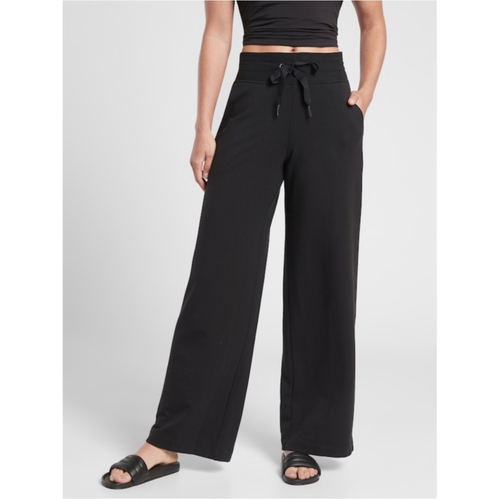 Athleta The Balance Pant Soft & Stretchy Wide Flare Leg High Rise Pants - Size L